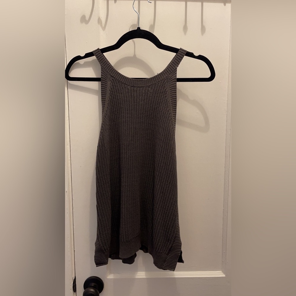 Prologue Gray Sleeveless Quilted Top, size L